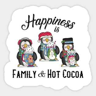 Happiness is Family & Hot Cocoa Sticker